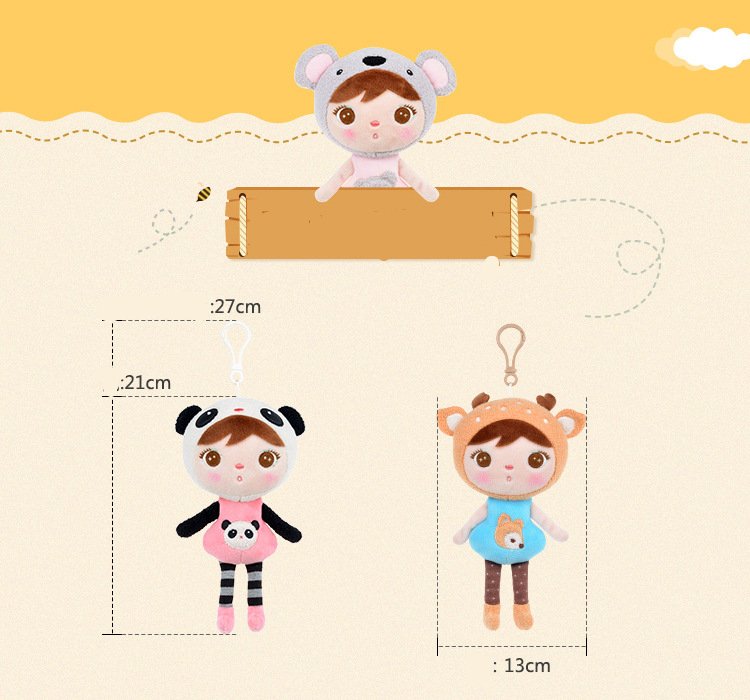Mini Metoo Doll Soft Plush Toys Stuffed Animals For Girls Baby Cute Beautiful Rabbit Small Keychians Pendant For Kids Boys