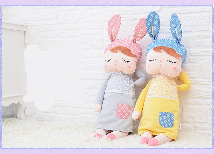 2 Piece Metoo Doll Soft Plush Toys For Girls Baby Cute Rabbit Beautiful Angela Stuffed Animals For Kids