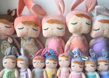 2 Piece Metoo Doll Soft Plush Toys For Girls Baby Cute Rabbit Beautiful Angela Stuffed Animals For Kids