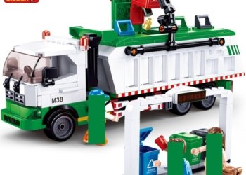 432Pcs City Garbage Classification Truck 100 Cards Building Blocks Sets Brinquedos Playmobil Educational Toys for Children