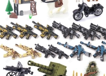 DIY Military Weapon Gun WW2 MOC Accessories Part Mini Soldier Base Figure Playmobil Model Toys