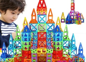 Mini Magnetic Designer Construction Building Sets Plastic Magnetic Blocks Educational Toy