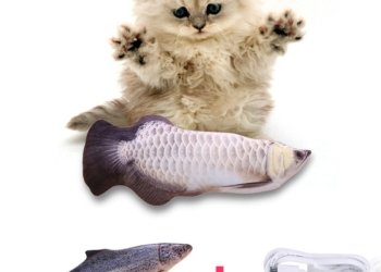 30CM Electronic Pet Cat Toy Electric USB Charging Simulation Fish Toys for Dog Cat Chewing Playing Biting