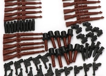 75PCS/lot Military WW2 Weapon MOC SWAT City playmobil figures Guns Army Police Team Mini Toys