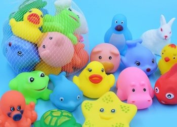 10 Pcs/set Baby Cute Animals Bath Swimming Water Toys Soft Rubber Float Squeeze Sound Play Funny Gift