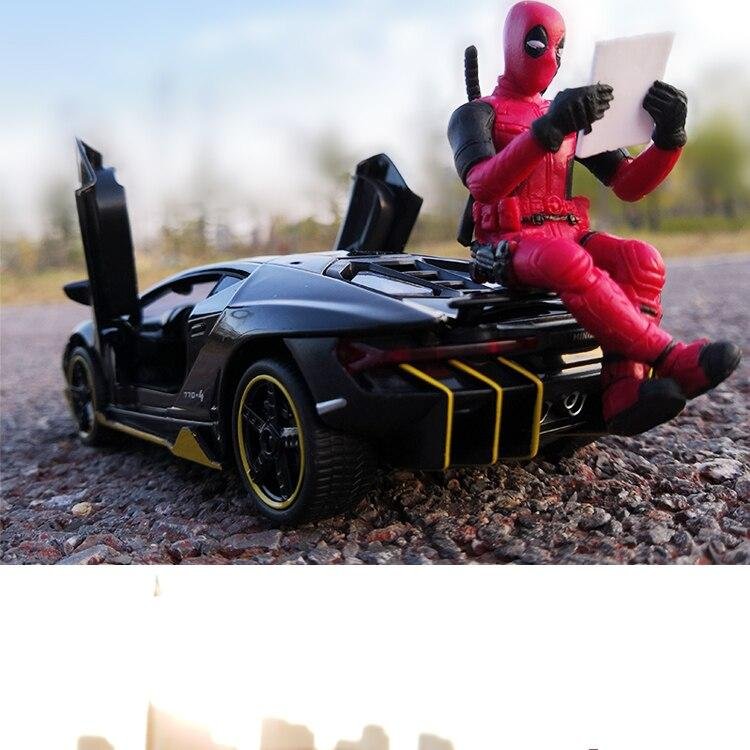 Marvel Car Interior Decoration Personality Anime DeadPool Action Mini Doll For Car Goods Car Interior Accessories Decoration