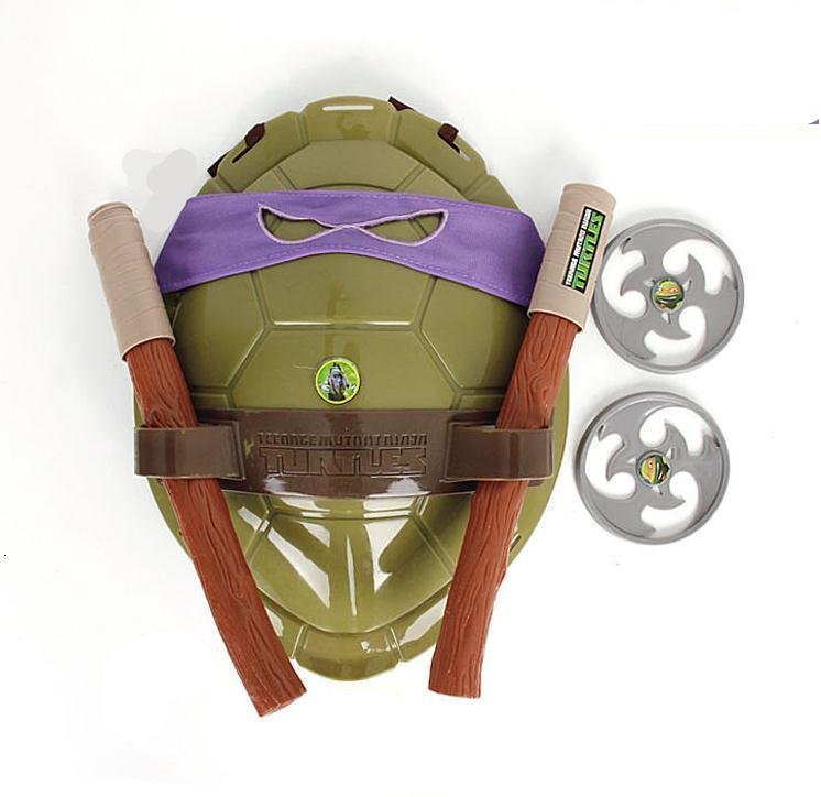 Anime Movie Cartoon Ninja Toys Action Figure Turtles Armor Weapons Leo Raph Mikey DonFigure Cosplay Shell Props For Kids Gift
