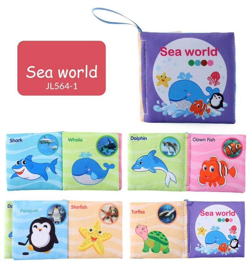 Hand Puppet Fabric Books Newborn Baby Educational Cloth Book Kids Early Learning Develop Cognize Reading Puzzle Book Toys игрушк