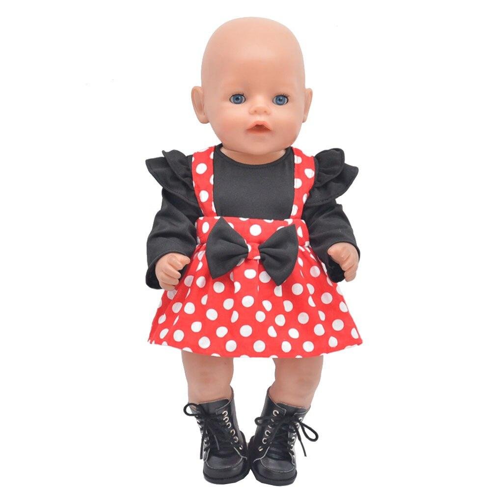 Baby clothes for doll fit 43 cm new born doll accessories Fashion sequined jackets and dresses Christmas gifts for kids