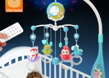 Mobile Rattles Crib Bed Bell Carousel For Cots  Musical Baby and Toddler Toys