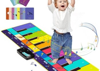 110x36cm Musical Piano Keyboard with 8 Instrument Sounds 14 Flash Cards Educational Toys