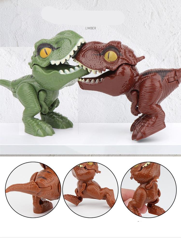 Finger-biting Dinosaurs Movable Joints Egg-size Simulation Dinosaur Model Toys Children's Educational Toys