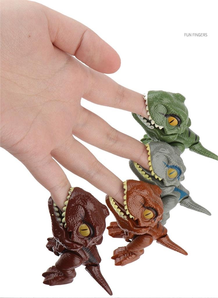 Finger-biting Dinosaurs Movable Joints Egg-size Simulation Dinosaur Model Toys Children's Educational Toys
