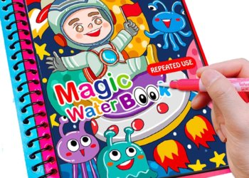 Reusable Coloring Magic Water Painting Drawing Book Sensory Learning and Education Toys