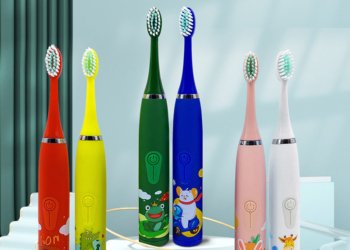 Sonic Electric Toothbrush Cartoon Pattern Replace The Tooth Brush Head Kids Electronics