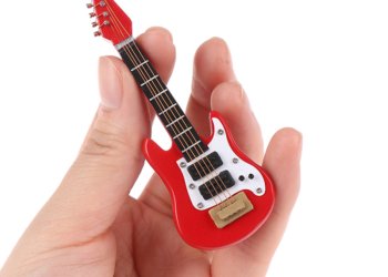 1:12 Dollhouse Miniature Music Electric Guitar Musical Toy Kids Electronics