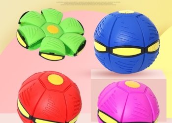 Flying UFO Flat Throw Disc Ball Without LED Light Garden Beach Outdoor Toys for Kids