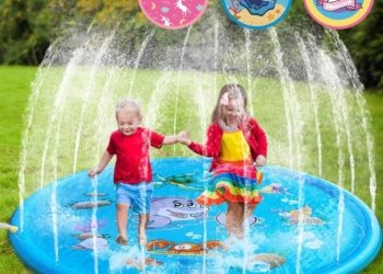 100/170 CM Summer Beach Inflatable Water Spray Pad Lawn Swimming Pool Outdoor Toys for Kids