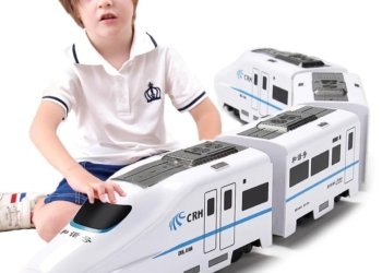 Electric Railway Diecast Simulation Train Light Music Locomotive Push and Pull Toys