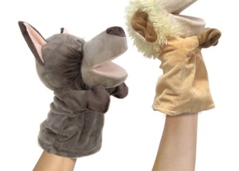 Stuffed Plush Animals Hand Finger Puppets Kawaii Dolls Educational Toys