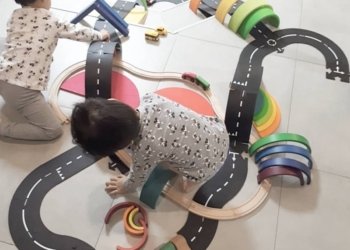 DIY Traffic Roadway Track Puzzle