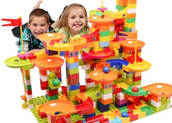 Racing Track Building Blocks Set