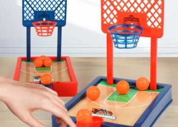 Mini Desktop Tabletop Portable Basketball Game Set for Indoor Outdoor Fun Novelty Toys for 4 Year Olds