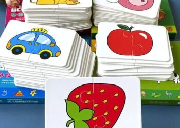 32 Pcs Enlightenment Card Matching Early Education Cartoon Pattern Cognitive Puzzle Toys for Kids