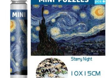 150pcs Test Tube Jigsaw World Famous Painting Van Gogh The Starry Night Puzzle Toys For Kids