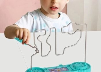 Kids Collison Electric Touch Educational Maze Game Science Experiment Toys for 4 Year Olds