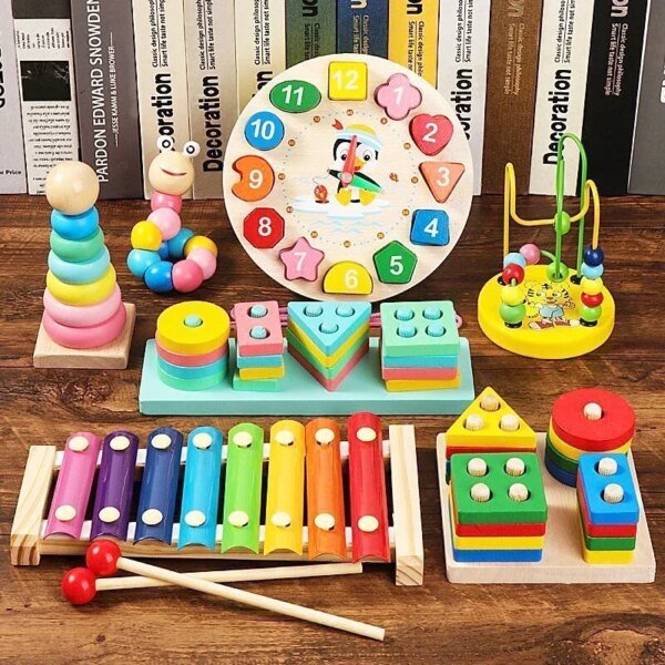 Montessori Baby Development Games for Kids Educational Learning Wooden Toys for Kids