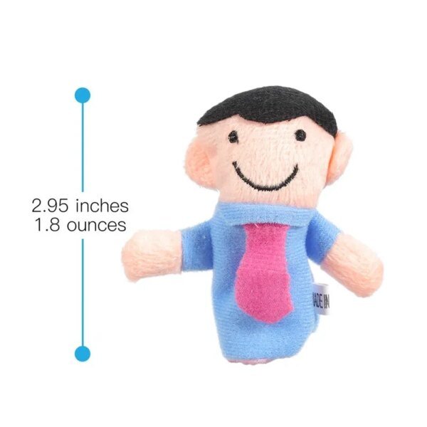 10Pcs Baby Plush Cartoon Animal Family Finger Role Play Cloth Doll Educational Puppets Toy - Image 5